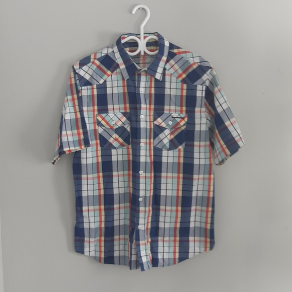 Lee Button down plaid Men's Shirt Size L - Picture 4 of 8